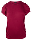 Lauren Ralph Lauren Women's Plus Size Cutout Button Shoulder Jersey Top R 1X
