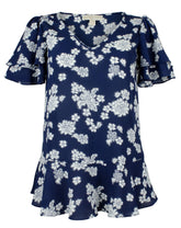 Michael Kors Women's Tiered Embellished Sleeve Top