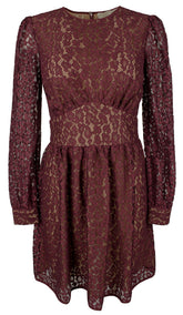Michael Kors Women's Allover Lace Lined Mini Dress
