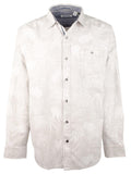 Camisa de franela con botones y estampado de hojas nubladas Canyon Beach para hombre Tommy Bahama, talla 2XB