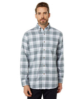 Camisa de franela de manga larga a cuadros Ic Milton para hombre de Southern Tide, color Heather Harbour Mist XL