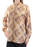 Lauren Ralph Lauren Women's Plaid Crepe Tunic Shirt