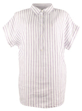Lauren Ralph Lauren Women's Plus Striped Linen Shirt PW 3X