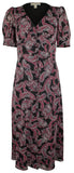 Michael Kors Women's V-neck Short Sleeve Dress Multicolor XS