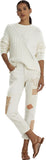 Lauren Ralph Lauren Women's Plus Beaded Patchwork Relaxed Jeans Pants