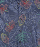 Camisa Tommy Bahama Siesta Key de manga larga con frondas grabadas para hombre, talla grande