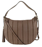 Michael Kors Brooklyn Large Grommet Convertible Hobo Bag, Cinder