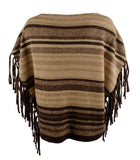 Lauren Ralph Lauren Women's Fringed Pullover Sweater Poncho Small Medium