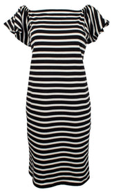 Lauren Ralph Lauren Women's Off-the-Shoulder Striped Dress