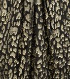 Michael Kors Women's Metallic Leopard Jacquard Mini Dress Black Gold