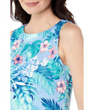 Tommy Bahama Darcy Hibiscus Haven Dress Light Sky XS (US 2)