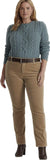 Lauren Ralph Mid-Rise Corduroy Stretch Pant 20W Truffle