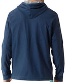 Tommy Bahama Palm Flurry Baja - Sudadera con capucha de manga larga para hombre, color índigo, talla extragrande