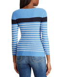 Lauren Ralph Lauren Women's Petite Cotton Blend Boatneck Sweater LN PXS