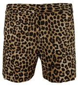 Michael Kors Women's Plus size Animal Print Chino Shorts