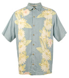 Customer Return Tommy Bahama Men's Silk Short Sleeve Button up Shirt XL