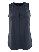 Lauren Ralph Lauren Women's Plus Size Sleeveless Keyhole Tank-B-3X Blue