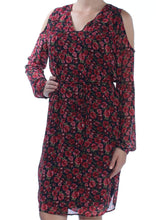 Ralph Lauren Women's Floral A-Line Cold Shoulder Dress