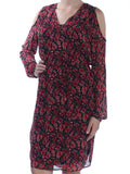 Ralph Lauren Women's Floral A-Line Cold Shoulder Dress