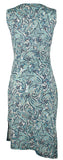 Michael Kors Women's Paisley Crew Neck Drape Sleeveless Dress