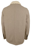 Michael Kors Men's Faux Shearling Collar Wool Blend Jacket