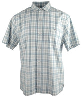 Tommy Bahama Men's Island Zone Check O Lada Silk Blend Camp Short Sleeve Shirt
