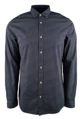 Michael Kors Men's Long Sleeve Abstract Pattern Slim Fit Shirt N S
