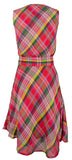 Ralph Lauren Women's Crinkle Surplice V Neck Sleeveless Waist Dress