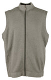 Tommy Bahama Men's Flip Coast Full Zip Reversible Vest Coal Heather