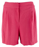 Vince Camuto Women's Plus Size Summer Heat Solid Pull On Shorts Fuchsia 20