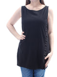 Lauren Ralph Lauren Women's Lace Up Ponte Sleeveless Tank Top Shirt