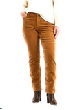 Lauren Ralph Mid-Rise Corduroy Stretch Pant 14W Camel
