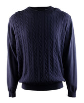 Roundtree & Yorke Men's Crewneck Knit Sweater RB Small Royal Blue