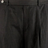 Lauren Ralph Lauren Women's Plus Size Button Closure Cropped Pants Black 20