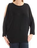 Lauren Ralph Lauren Womens Shuvanna Cold Shoulder Dolman Sleeve Casual Top