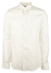 Men's Slim Fit Mini Dots Long Sleeves Shirt-HO-X-Large