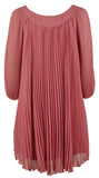 Erin Fetherston Women's Chiffon Pleated Dress Rose 4