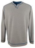 Tommy Bahama Sudadera reversible de manga larga Flipshore Albaco para hombre talla grande Academy Htr 2XB
