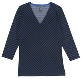 Ralph Lauren Women's V Neck Chevron Print Top