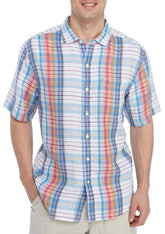 Tommy Bahama Men's Tellaro Plaid Camp Shirt-W-S