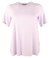 Eileen Fisher Women's Crew Neck Short Sleeve Top T-shirt Purple XXS