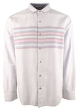 Tommy Bahama Men's Canyon Beach Horizon Striped Long sleeved Shirt HM Large