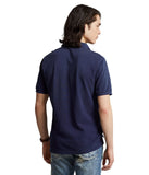 POLO RALPH LAUREN Classic Fit Flag Mesh Polo Shirt Newport Navy LG