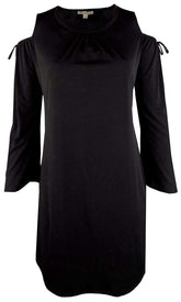 Michael Kors Women's Plus Size Pleated Cold Shoulder Dress B 0X