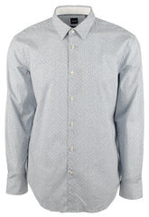 Hugo Boss Men's Ronni Slim Fit Stretch Long Sleeves Shirt BLU XX Large