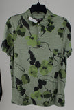 Customer Return Michael Kors Men's Floral Fatigue Polo Shirt-F-S