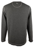 Camisa reversible de manga larga Tommy Bahama San Salvator para hombre, color carbón, talla mediana