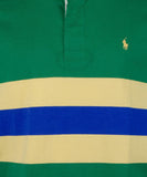 Men's Club Classic Fit Mesh Short Sleeve Polo Shirt GMlt Large Green Multi