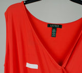 Customer Return Lauren Ralph Lauren Women's Plus Size Sleeveless Belted Dress-TO-3X