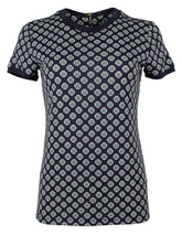 Lauren Ralph Lauren Women's Tile Print Shirt M S